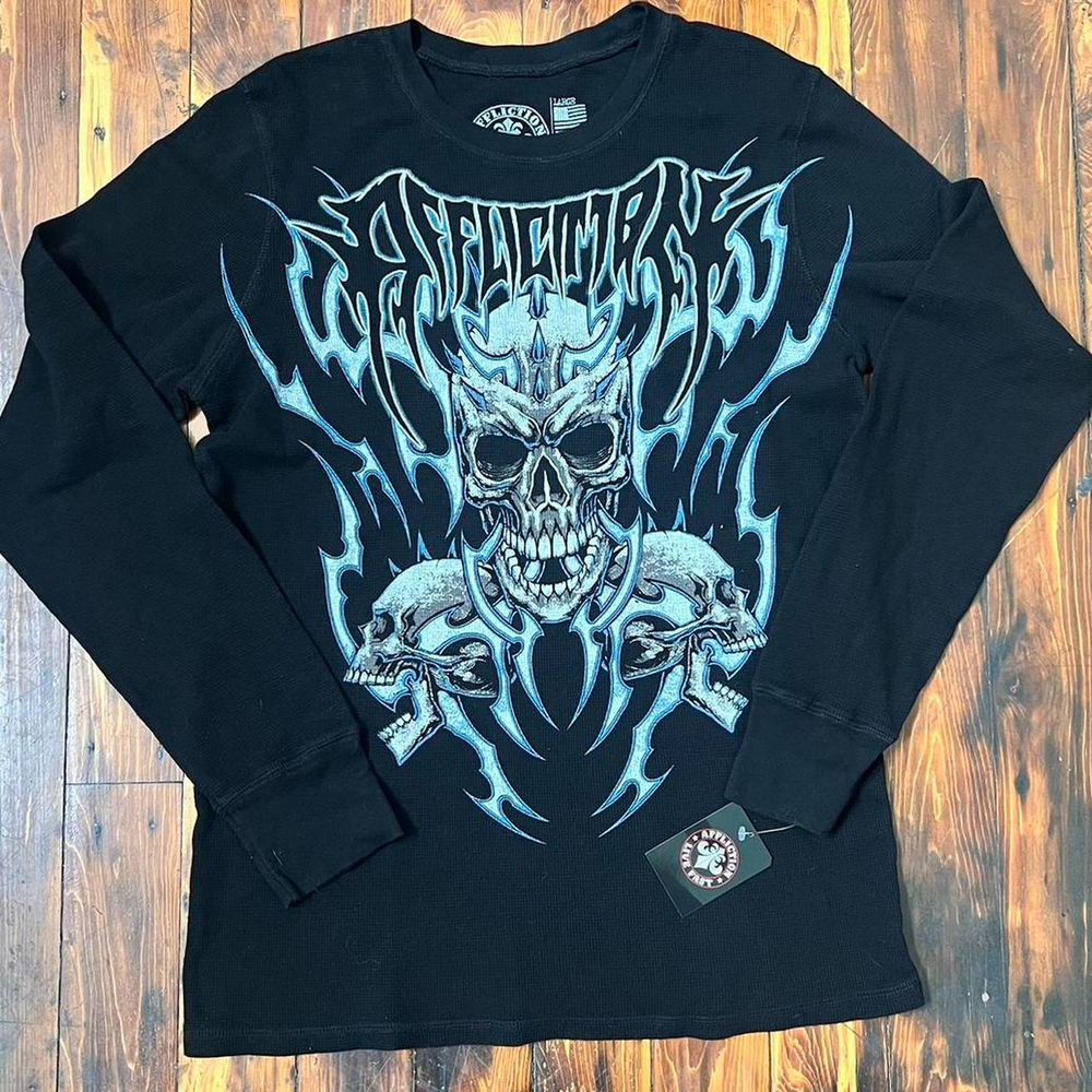 Affliction Skull Long Sleeve Thermal